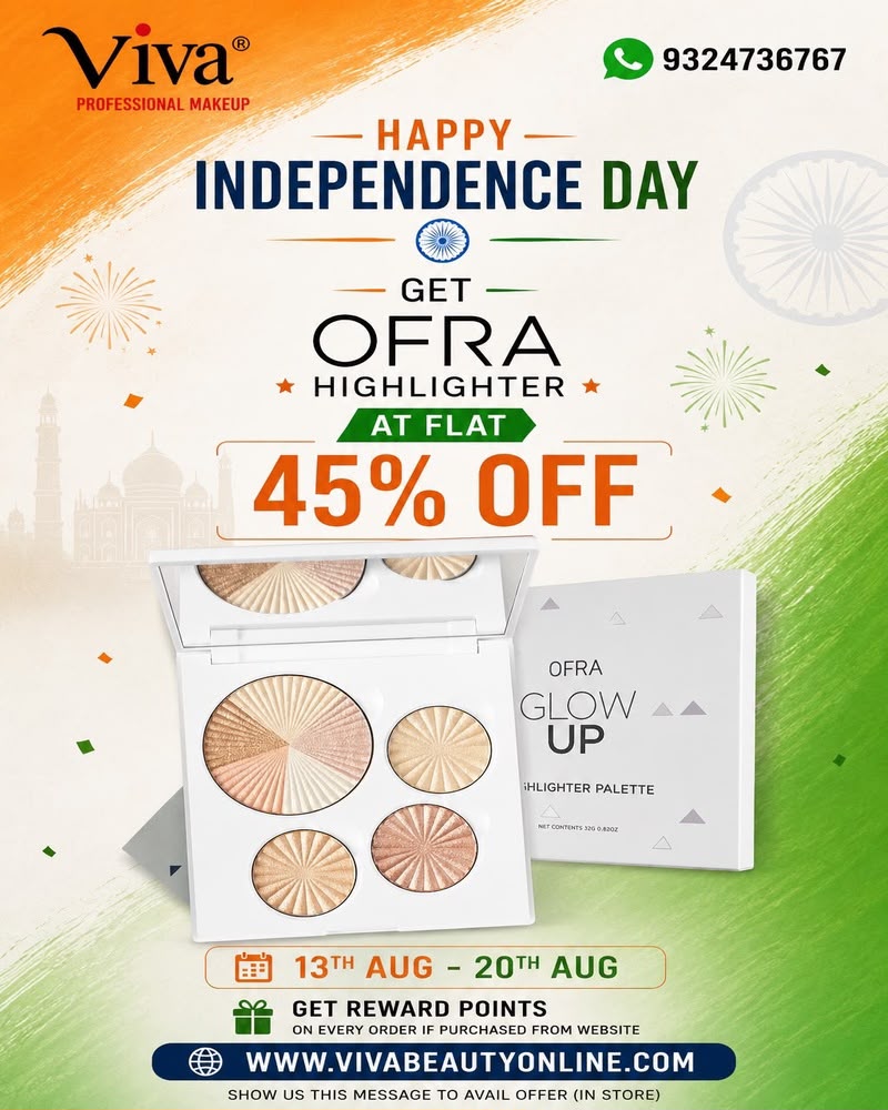 FLAT 45% OFF ON OFRA